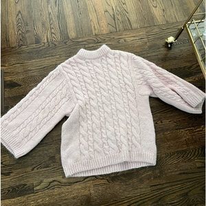 NWT H&M chunky knit pink sweater